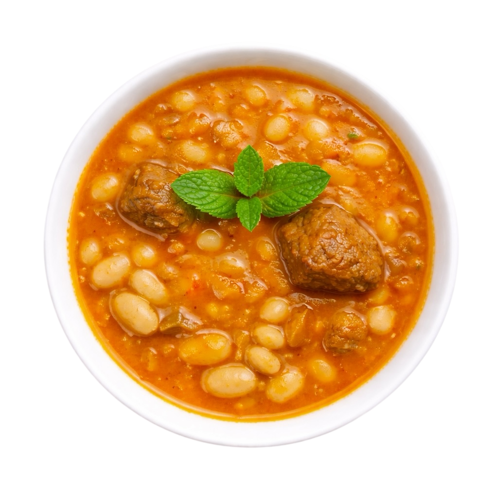 مرق فاصوليا بيضاء مع رز