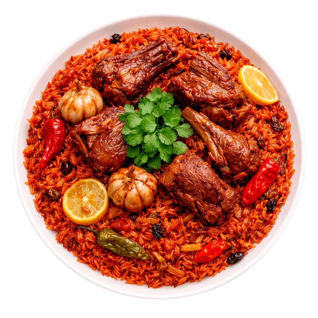 كبسة لحم. نفر